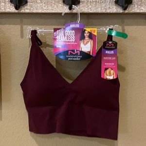 SALE NWT Pure Comfort Feel Good Seamless Brami in Maroon